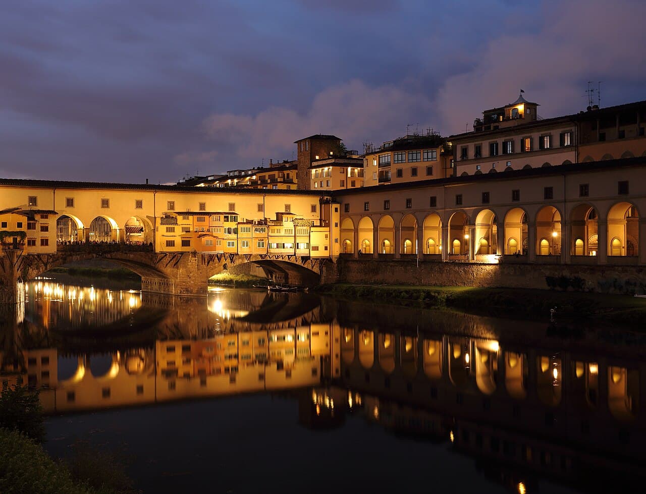The Ponte Vecchio over the Arno in Florence