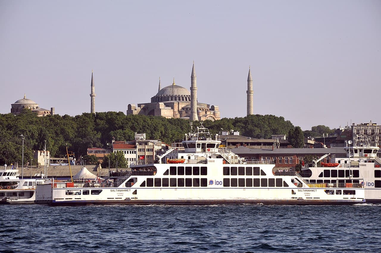 A ferry on the Bosphorus, Istanbul