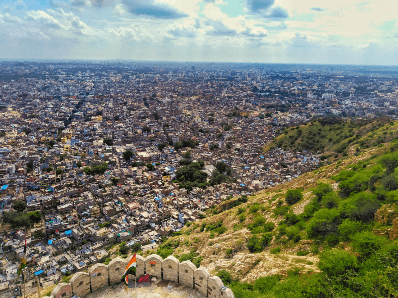 View over Jaipur from Nahargarh Fort