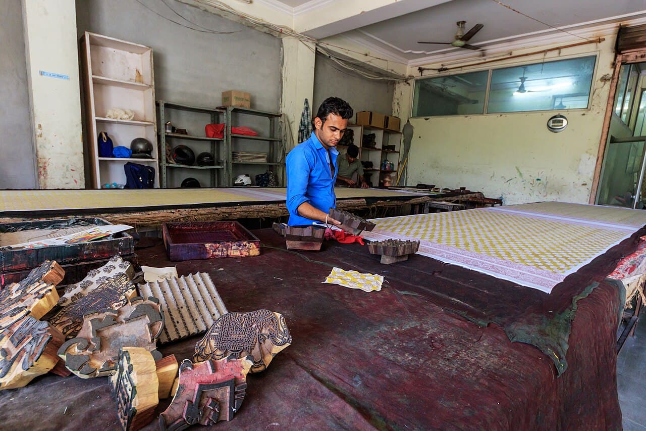 Block-printed textiles, Jaipur
