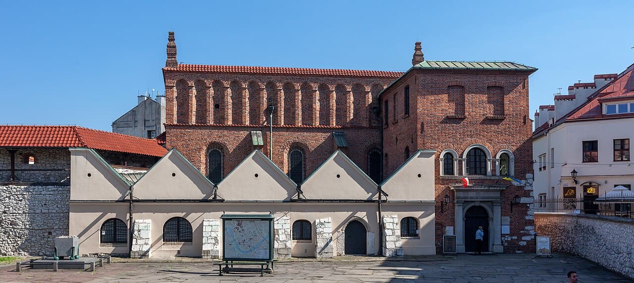 A historic synagogue in Kazimierz, Kraków