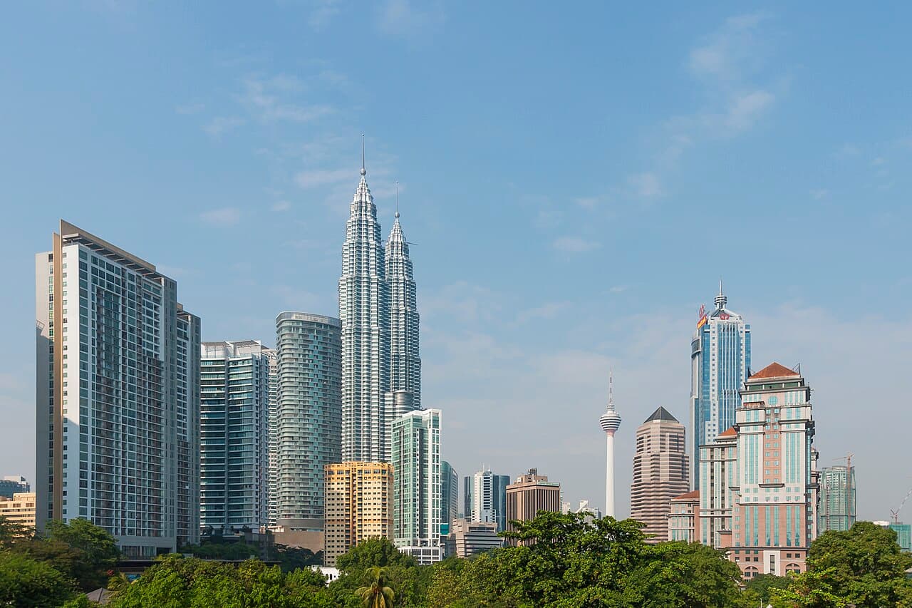 KL Tower over the city skyline, Kuala Lumpur