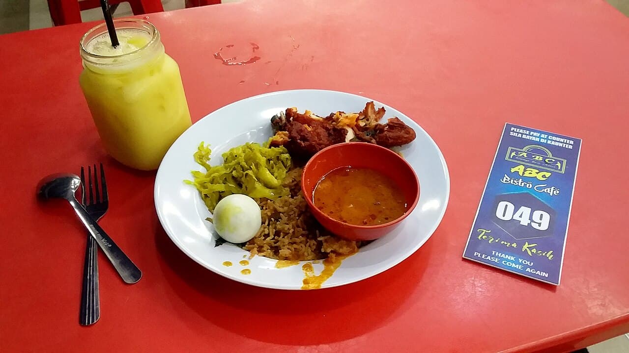 Nasi lemak, the Malaysian national dish
