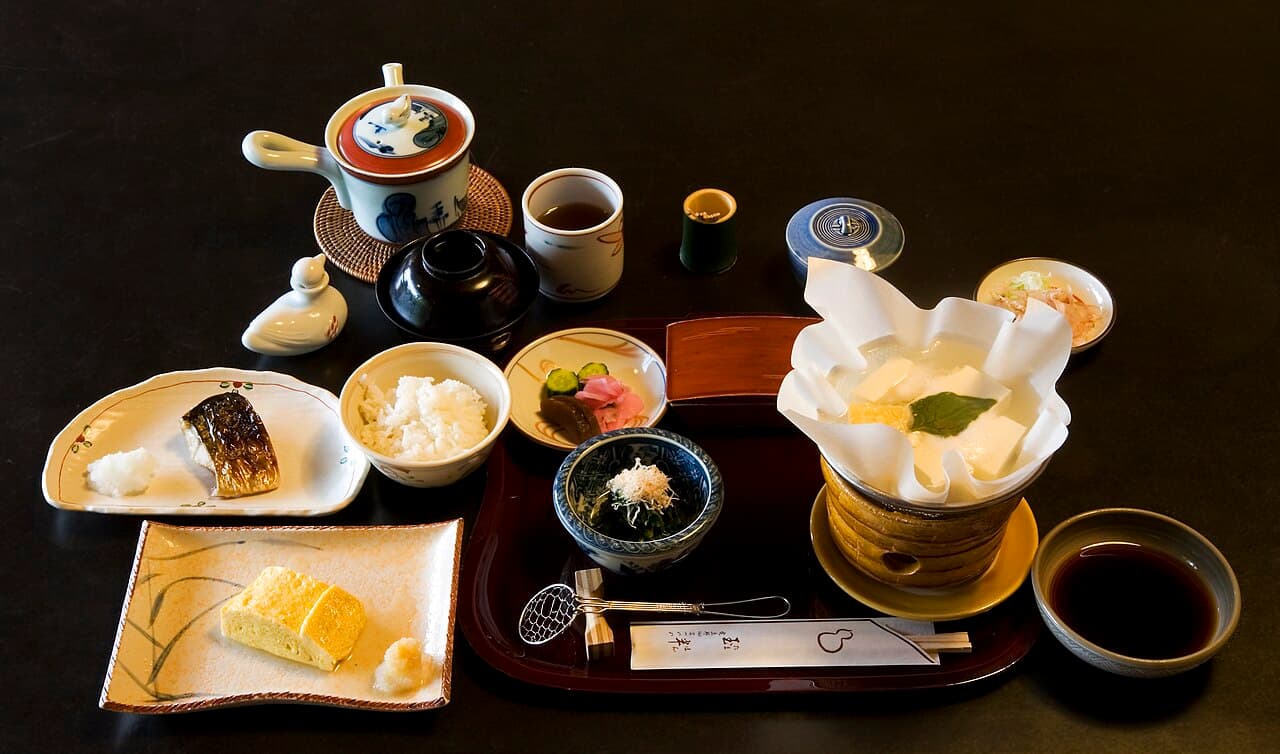 A kaiseki meal, Kyoto