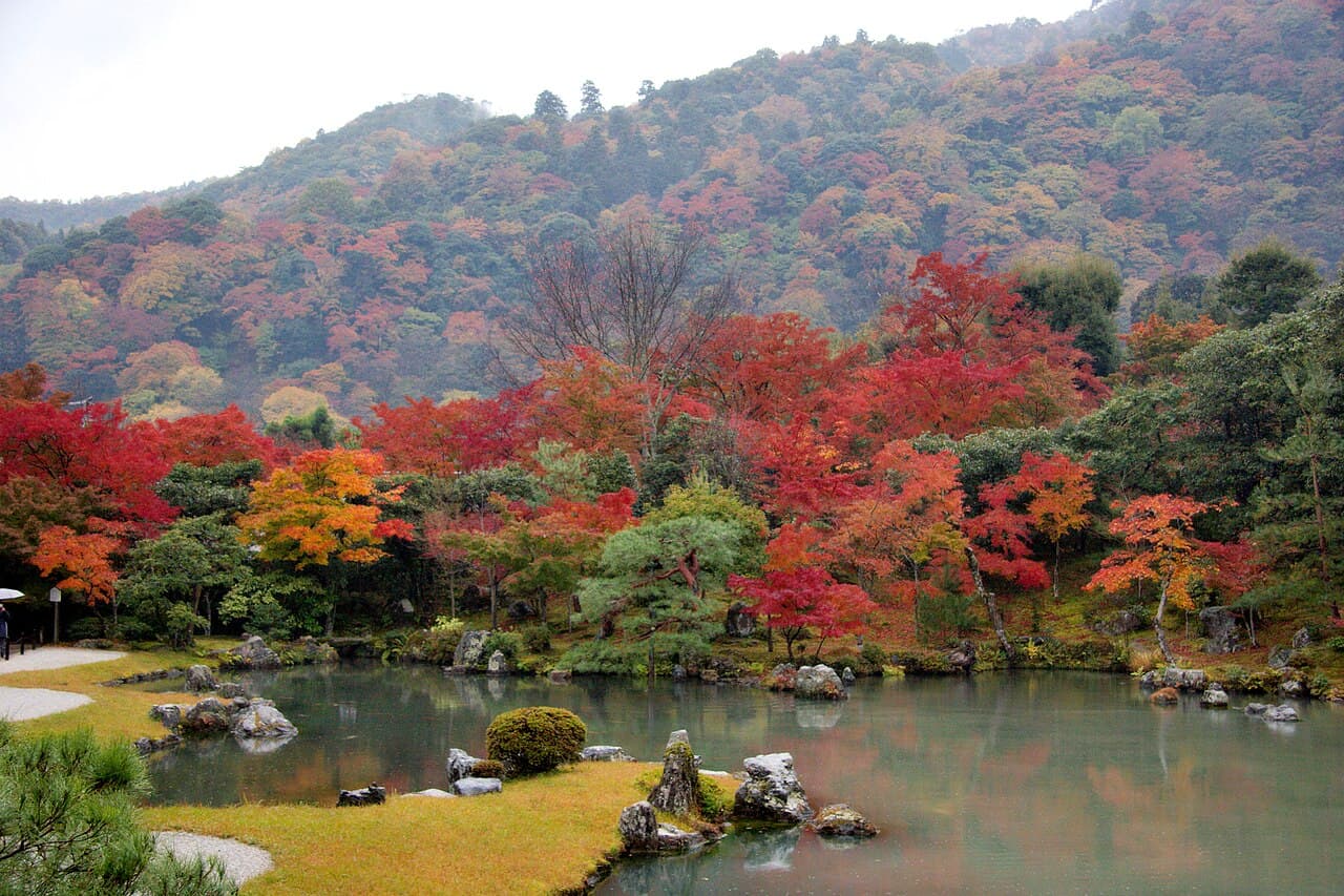 The garden of Tenryu-ji temple, Arashiyama, Kyoto