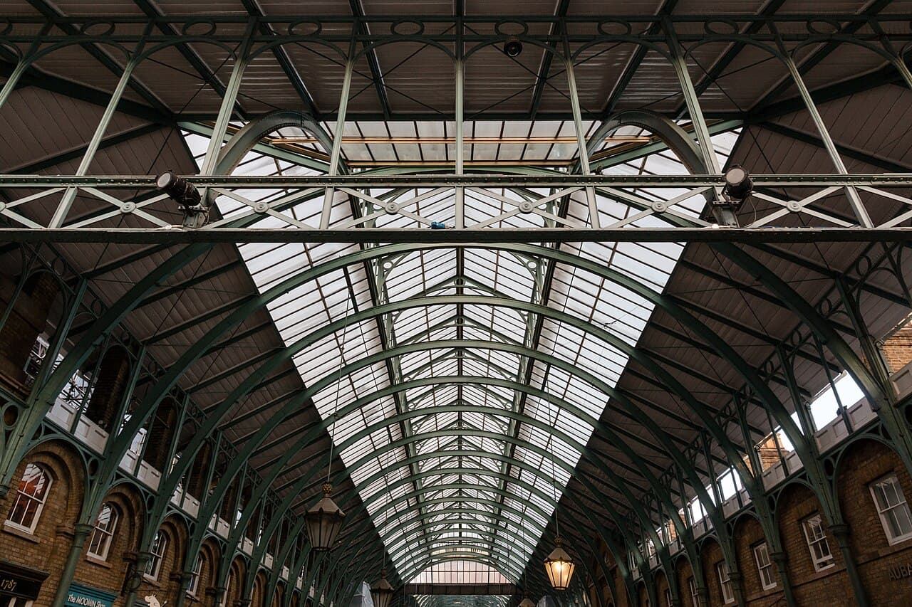 The covered market piazza at Covent Garden