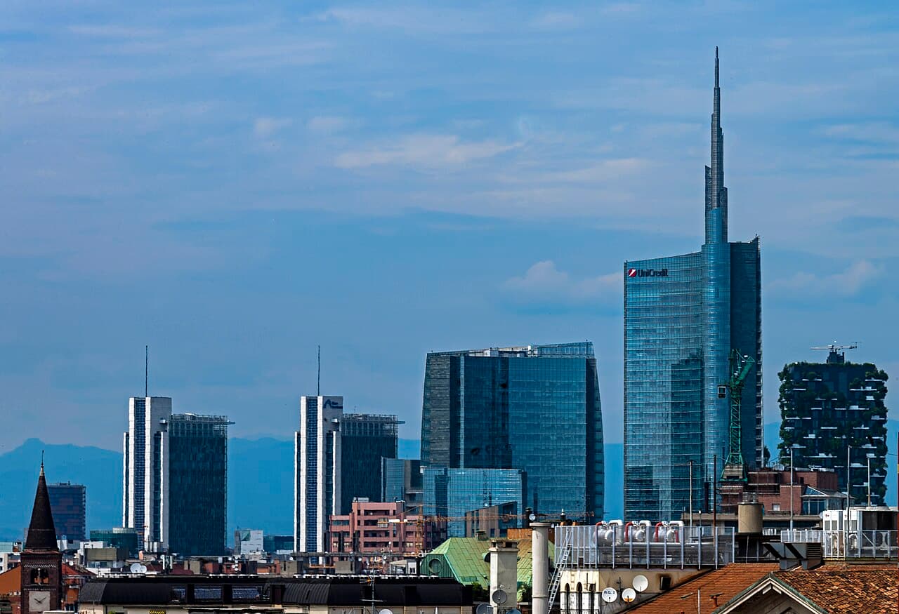The Bosco Verticale towers, Milan