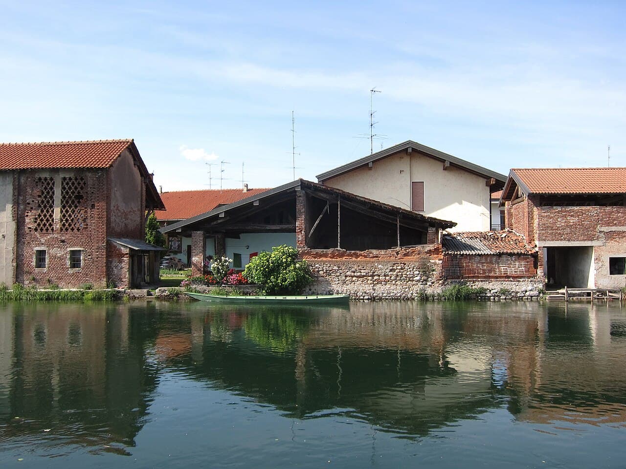 The Naviglio Grande canal, Milan