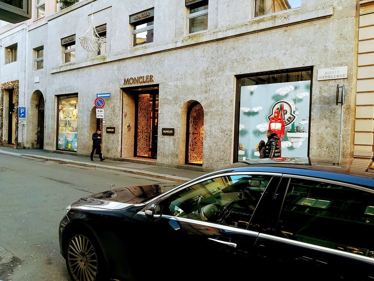 Via Montenapoleone in the fashion district, Milan