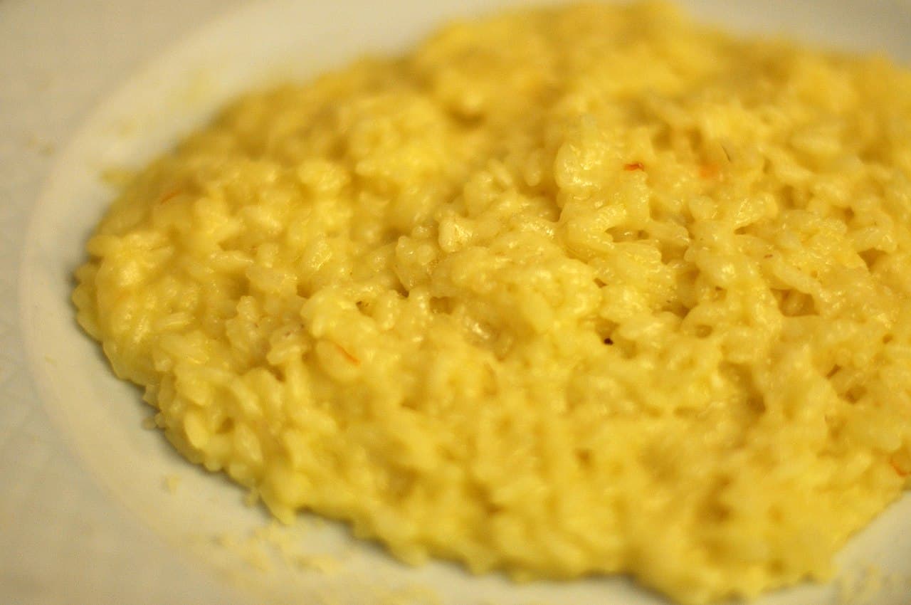 Risotto alla milanese with saffron