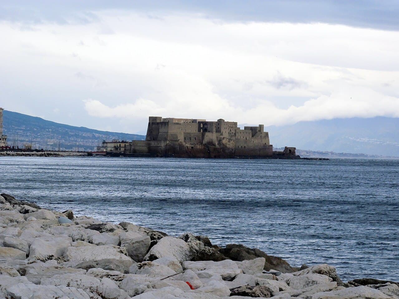 Castel dell'Ovo and the Lungomare, Naples