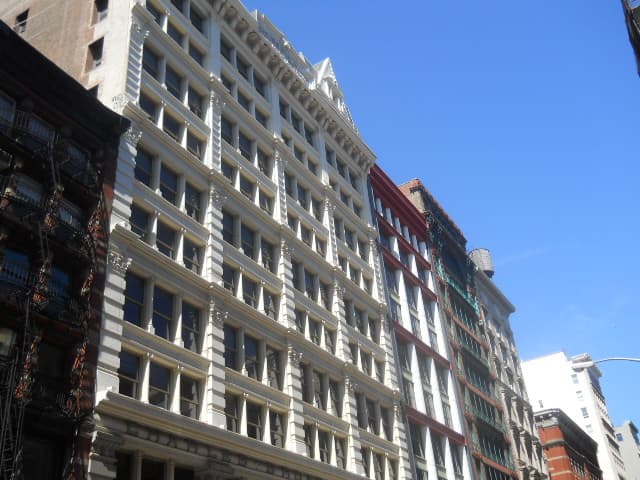 Cast-iron buildings in SoHo, New York