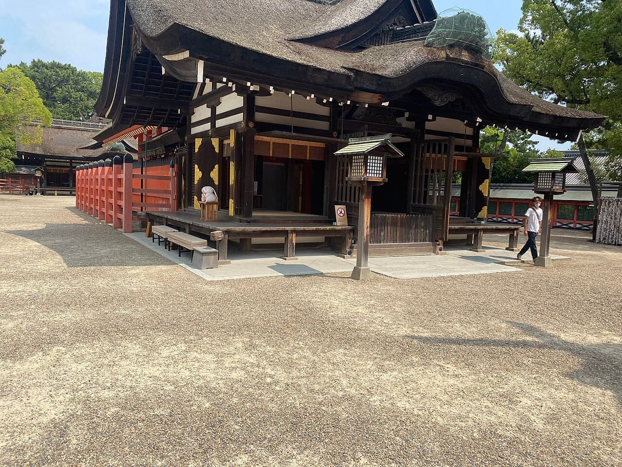 The drum bridge at Sumiyoshi Taisha, Osaka
