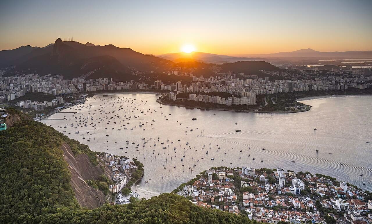 Botafogo Bay with Sugarloaf Mountain, Rio de Janeiro