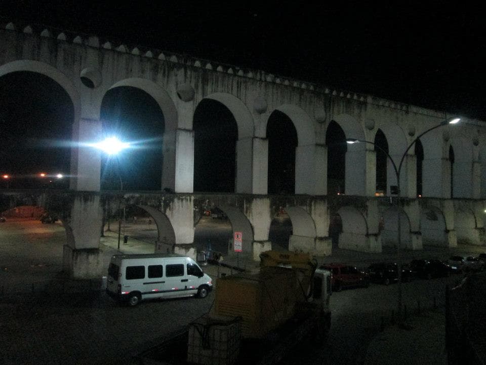 The Lapa Arches at night, Rio de Janeiro