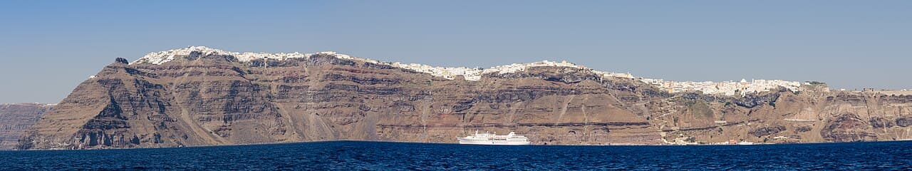 Fira town on the caldera rim, Santorini