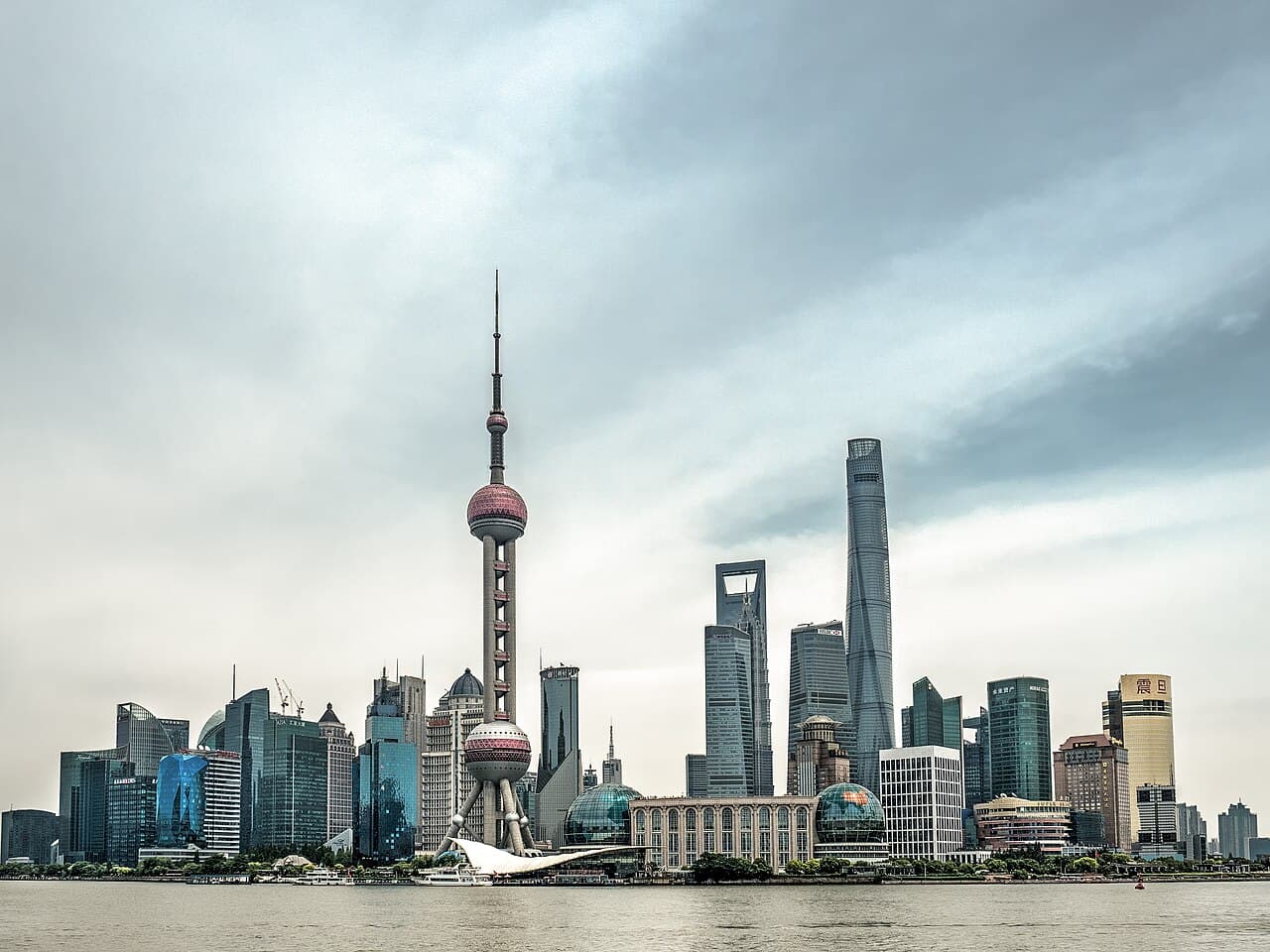 Shanghai Tower and the Pudong skyline