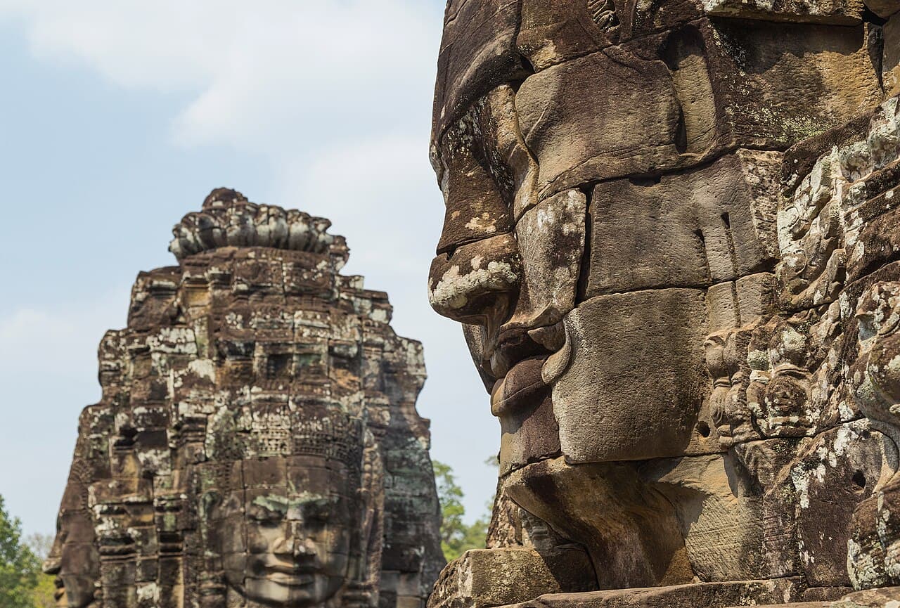 The faces of the Bayon, Angkor Thom, Cambodia