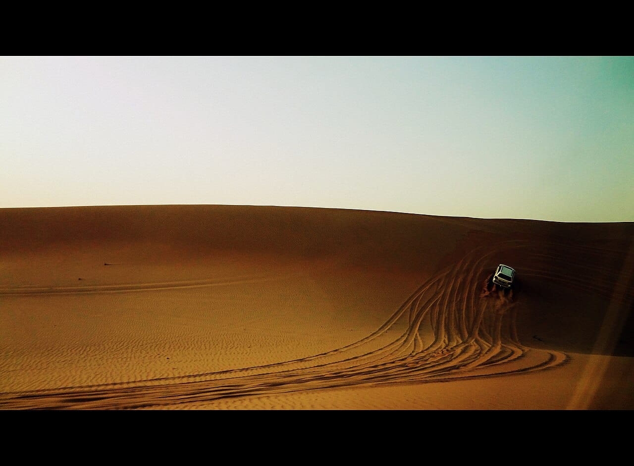 A desert safari near Abu Dhabi