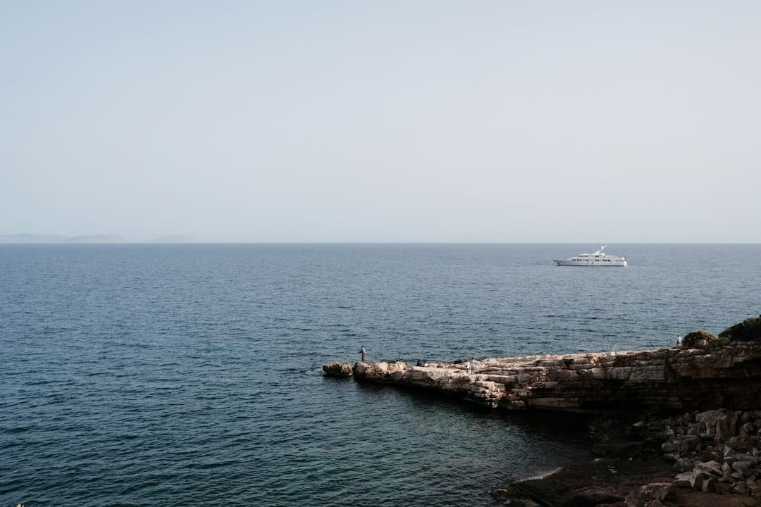 The coast of the Athens Riviera near Vouliagmeni
