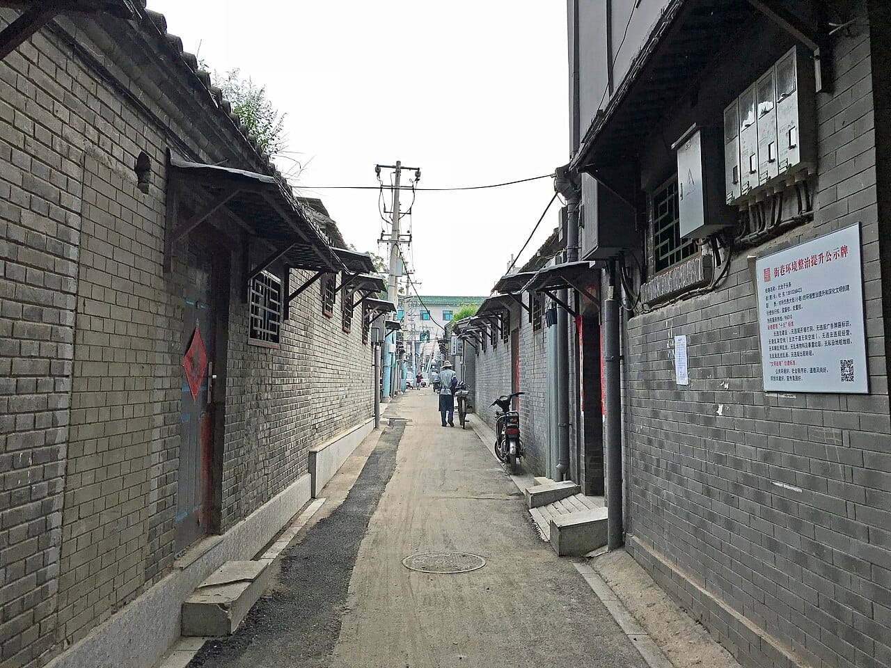 A hutong alley, Beijing