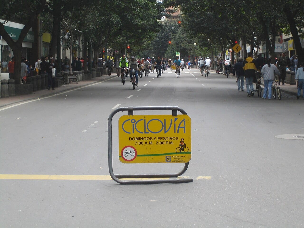 The Sunday Ciclovía, Bogotá