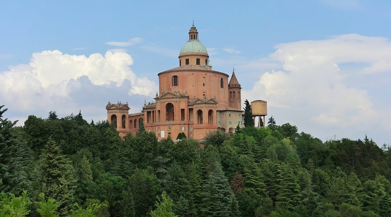 The hilltop Sanctuary of San Luca above Bologna