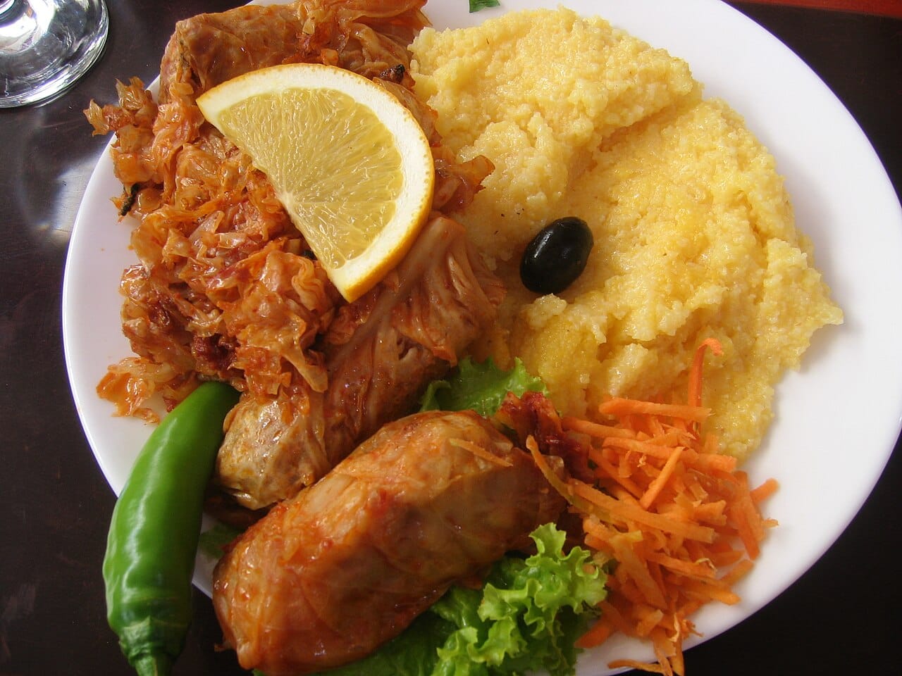 Romanian food — sarmale, Bucharest