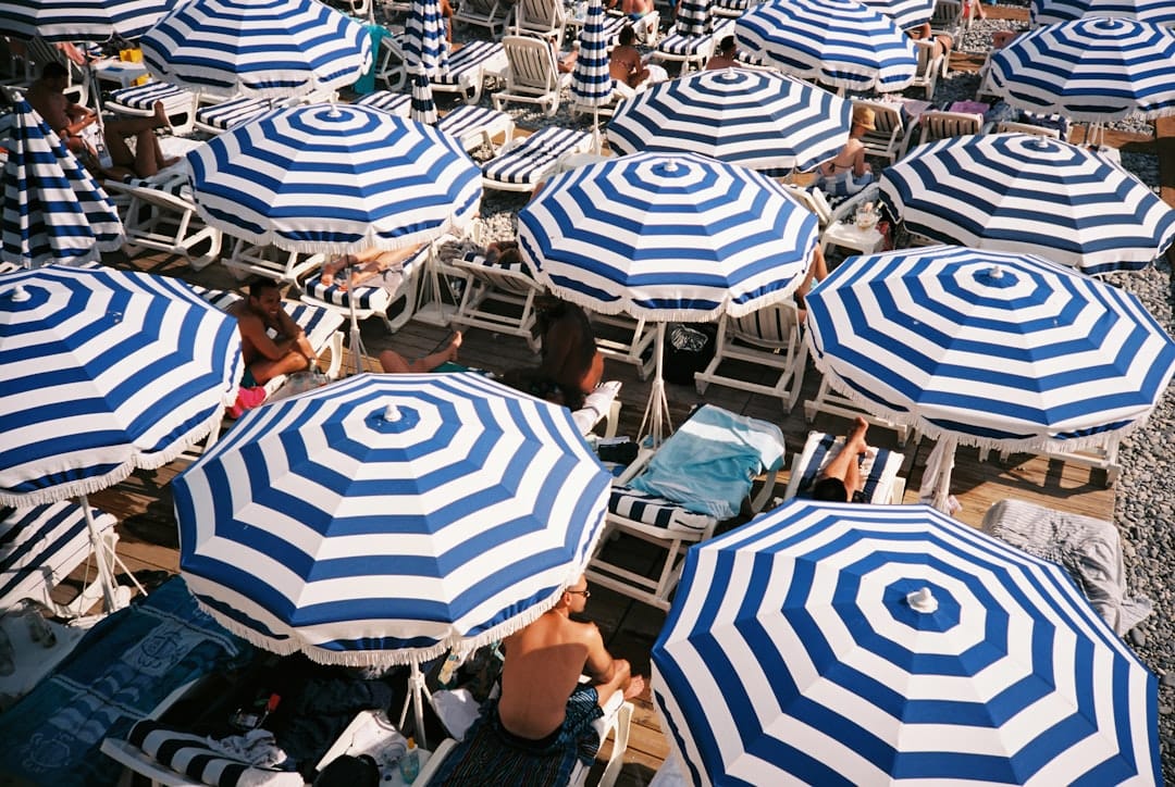 The beaches along La Croisette, Cannes