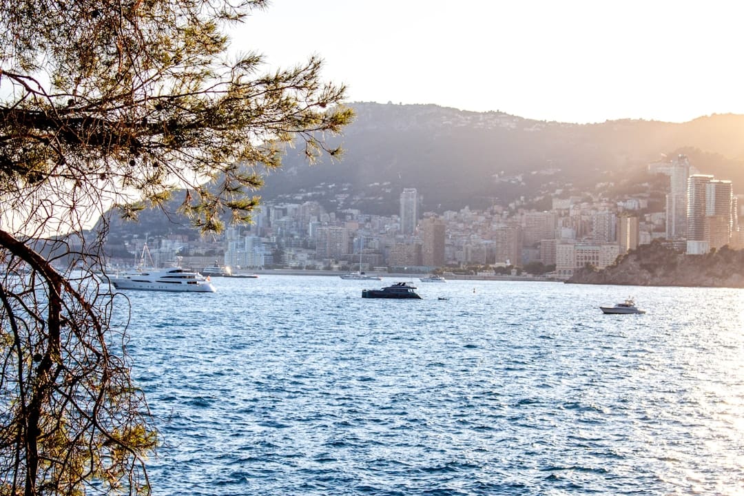 A boat off the coast at Cannes