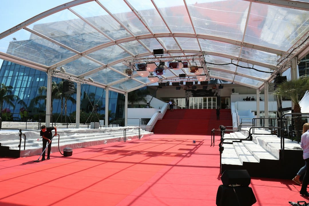 The Palais des Festivals red-carpet steps, Cannes