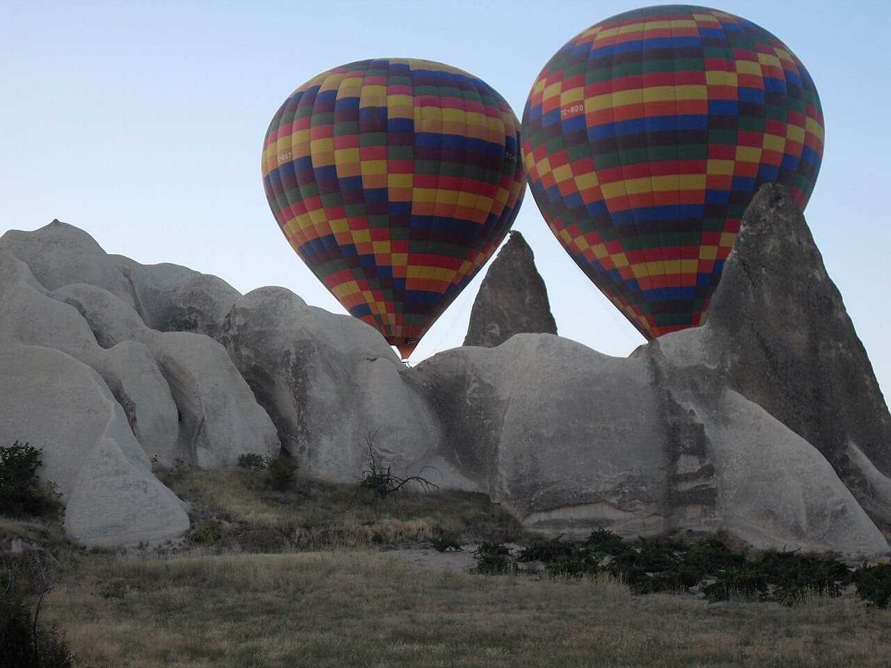A cave hotel terrace, Cappadocia