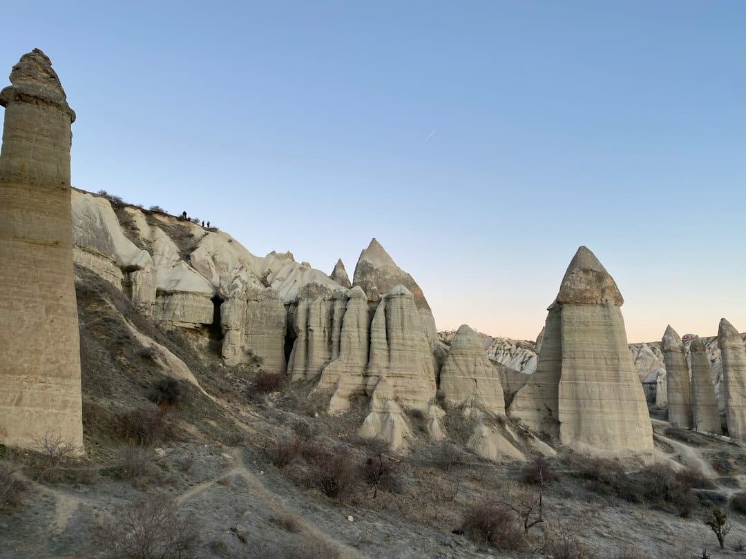 The tall fairy-chimney rock formations of Love Valley in Cappadocia