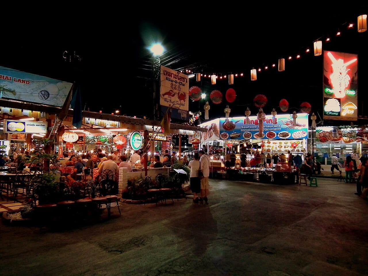 Streets of Night Bazaar (Chang Klan), Chiang Mai