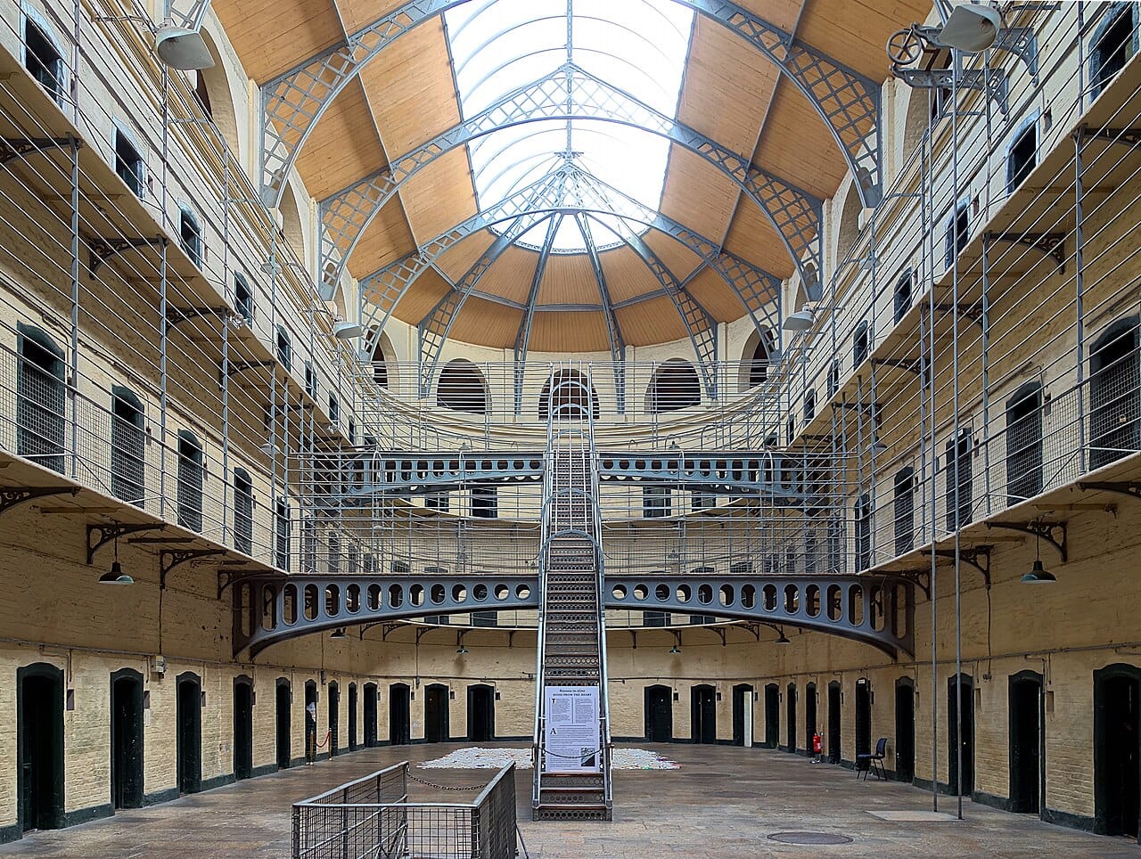 The east wing of Kilmainham Gaol, Dublin