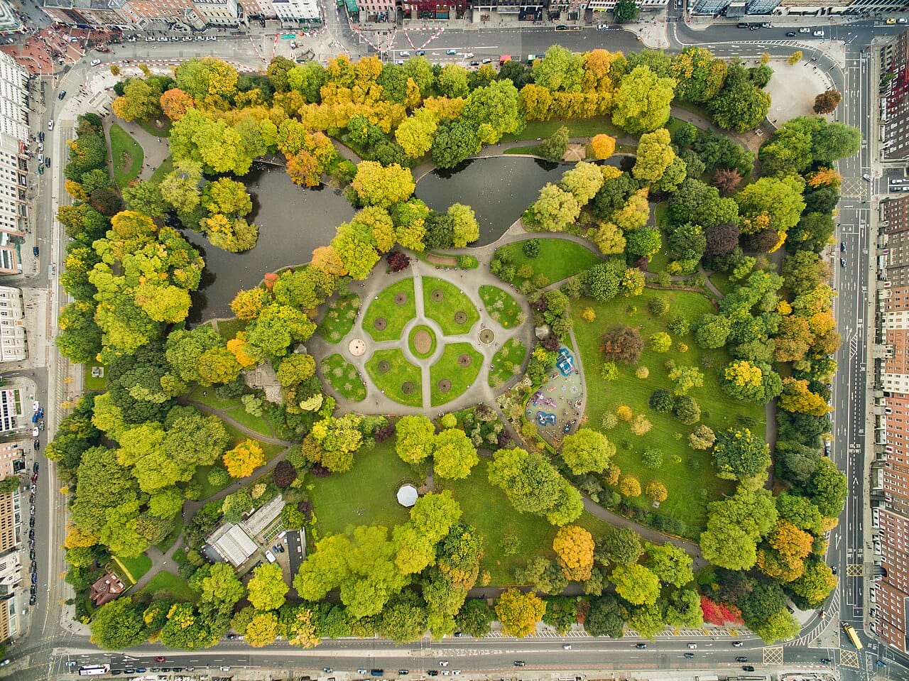 St Stephen's Green park, Dublin