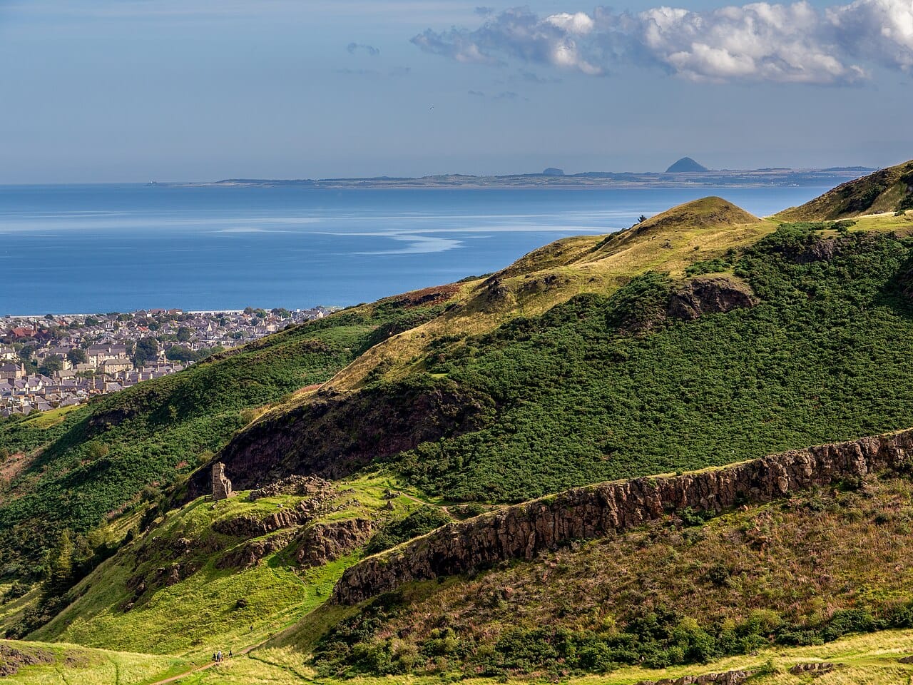 Arthur's Seat rising above Edinburgh