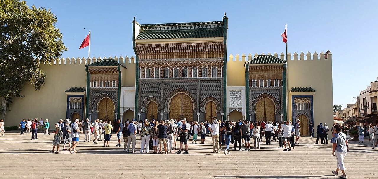 The brass gates of the Royal Palace, Fez