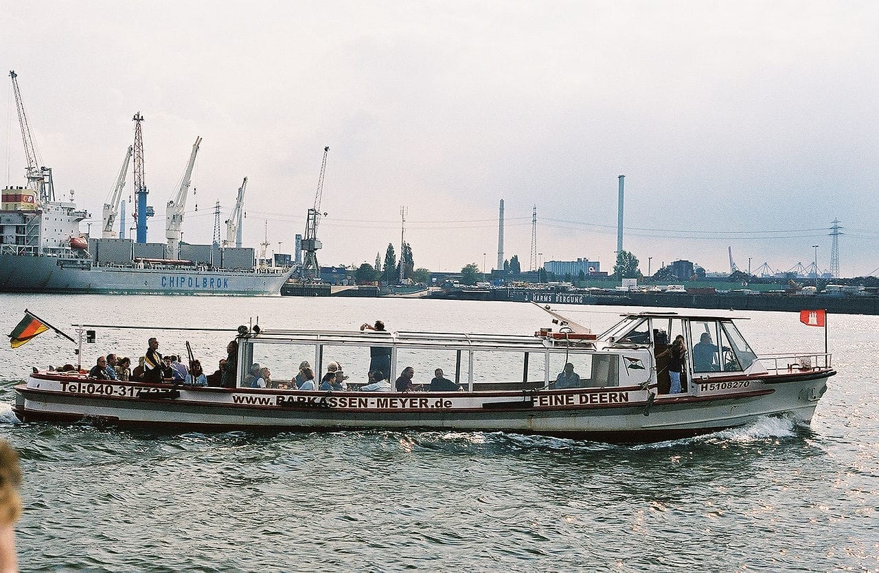 Hamburg harbour and port