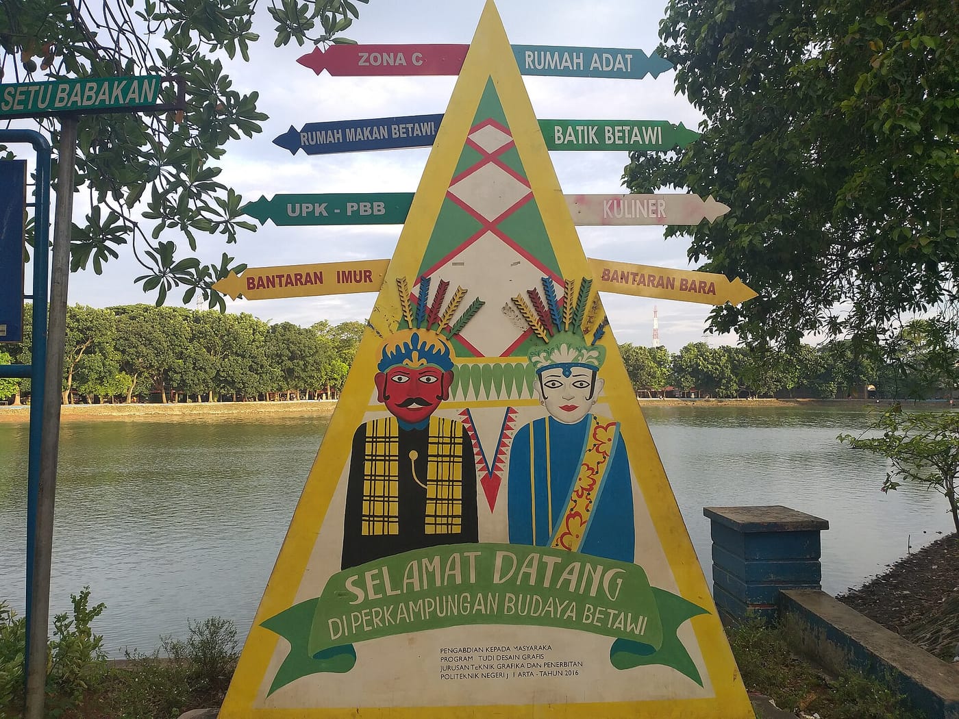 The lakeside Betawi cultural village of Setu Babakan in Jakarta