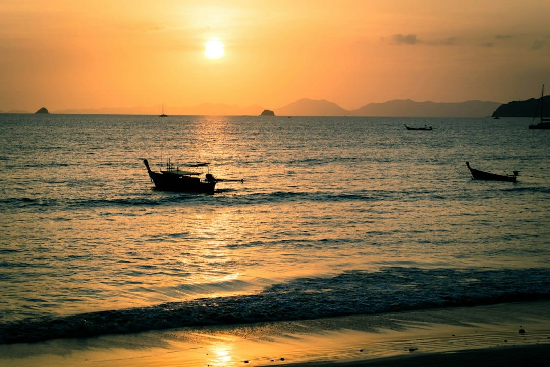Klong Muang beach at sunset, Krabi