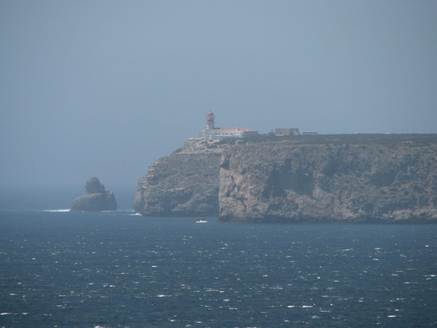 The cliffs and lighthouse of Cape St Vincent in the Algarve