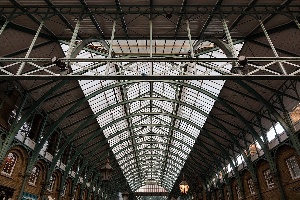 The covered market piazza at Covent Garden