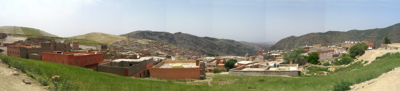 A Berber village below the High Atlas Mountains near Marrakech