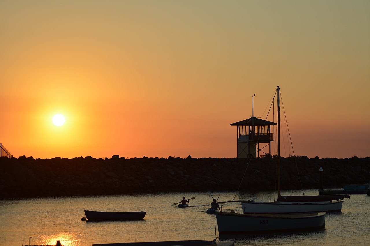 St Kilda pier at sunset, Melbourne
