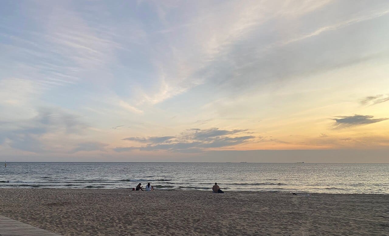 St Kilda beach and Luna Park, Melbourne