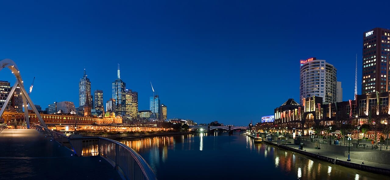 The Yarra River and Southbank, Melbourne