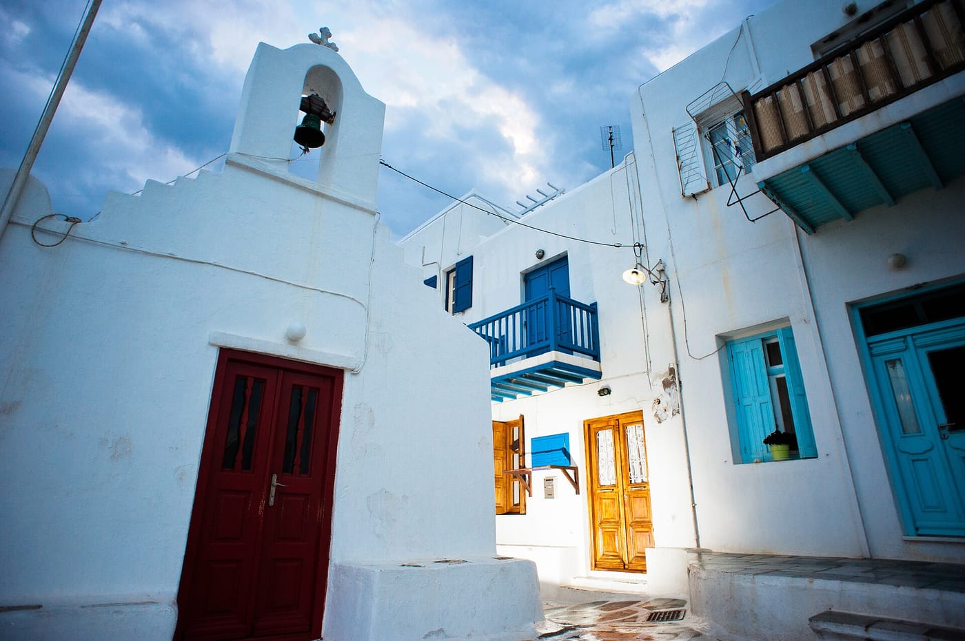 Mykonos — Cycladic party-and-beach island of white lanes, windmills and blue sea