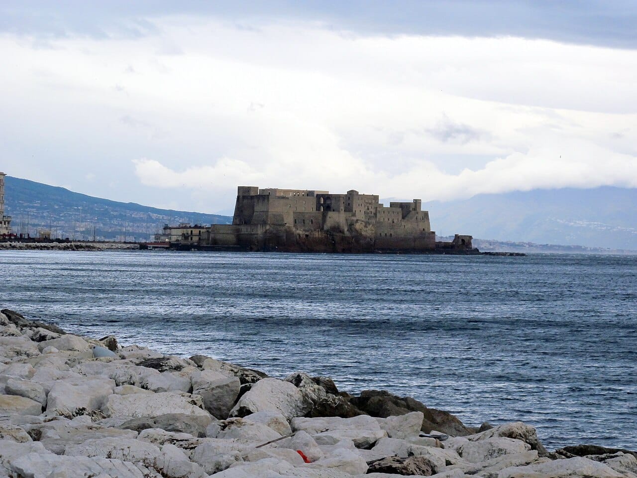 Castel dell'Ovo and the Lungomare, Naples