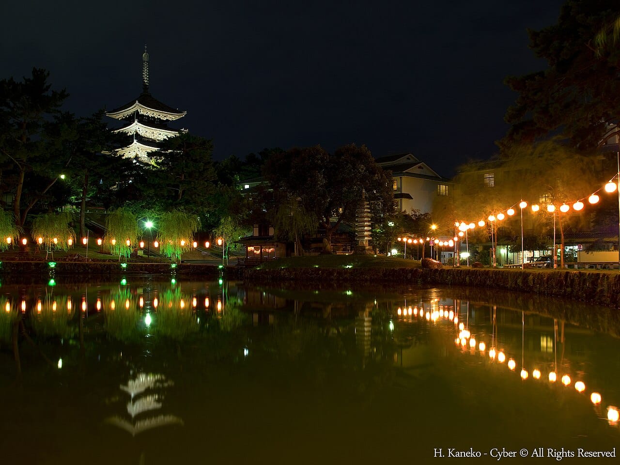 The five-story pagoda of Kofuku-ji in Nara